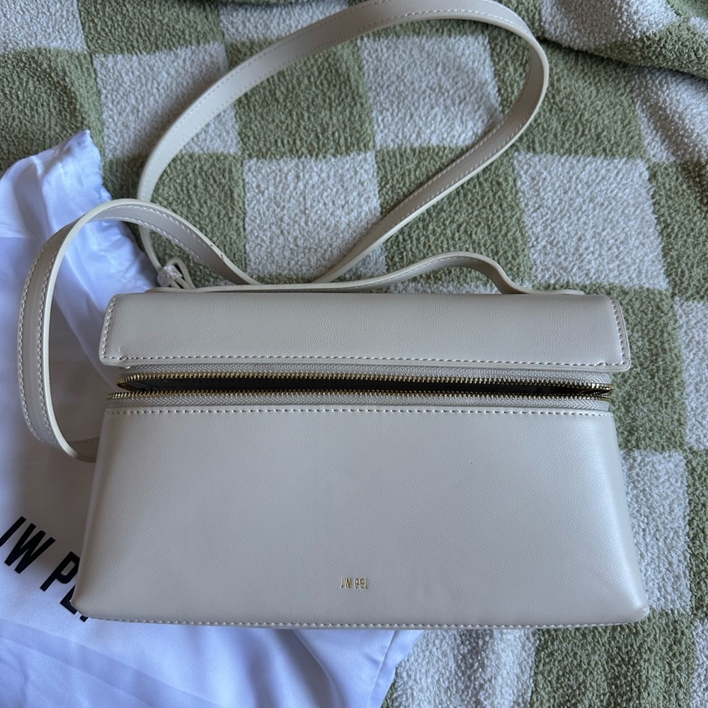 JW PEI Elegant Cream Crossbody Bag